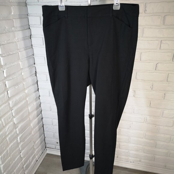 Old Navy Pants - Old Navy Pixie Ladies Size 16 Black Jack High Rise Secret Slim Pockets Pants